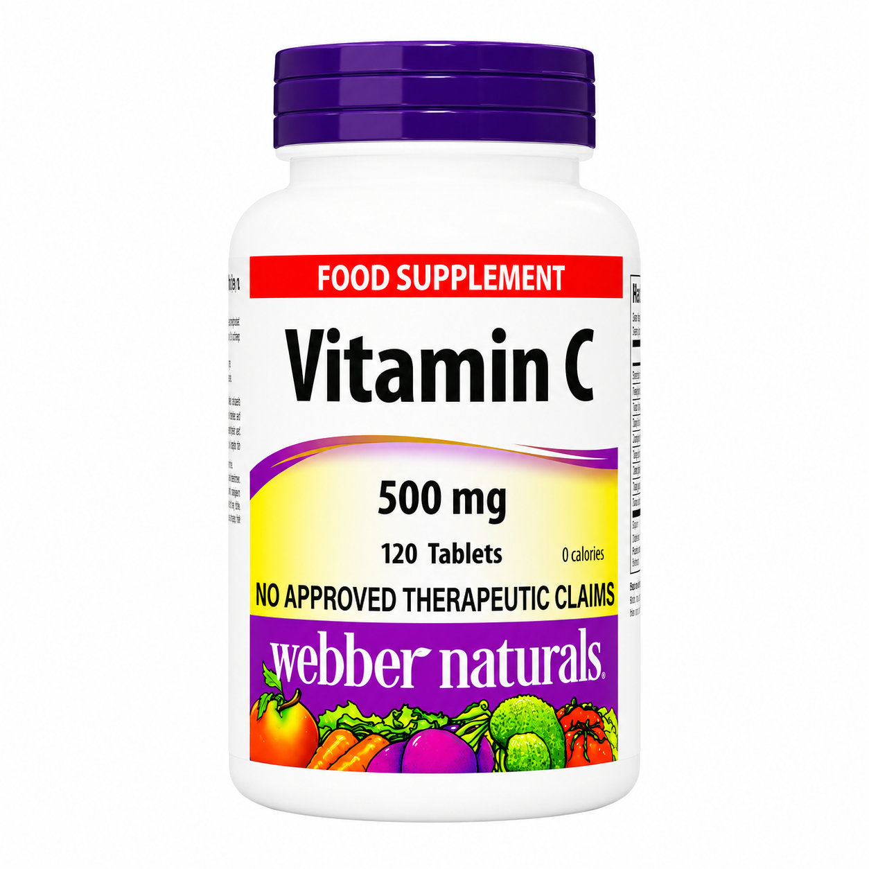 Webber Naturals 500mg Vitamin C Food Supplement 120pcs