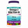 Webber Naturals Omega-3 Wild Fish Oil 1000mg 300 Softgels