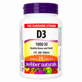 Webber Naturals The Sunshine Vitamin D3 1000 IU 260 tablets