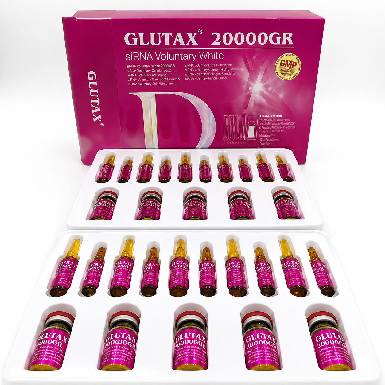 GLUTAX 20,000GR with FREE IV Push Set - 10 sets