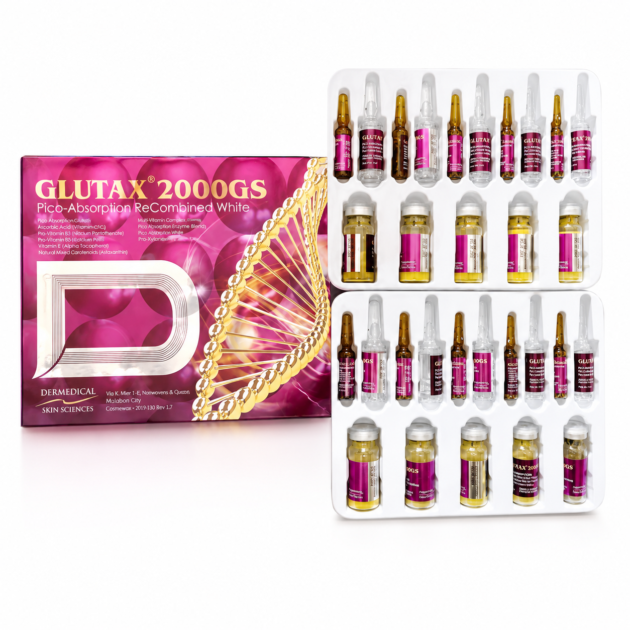 GLUTAX 2,000GS with FREE IV Push Set - 10 sets