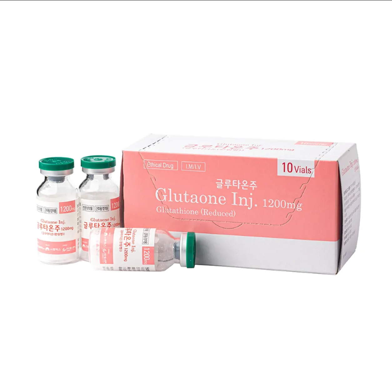 Glutaone Inj. 1200mg Per Vial | w/ Bacteriostatic Water & Syringes
