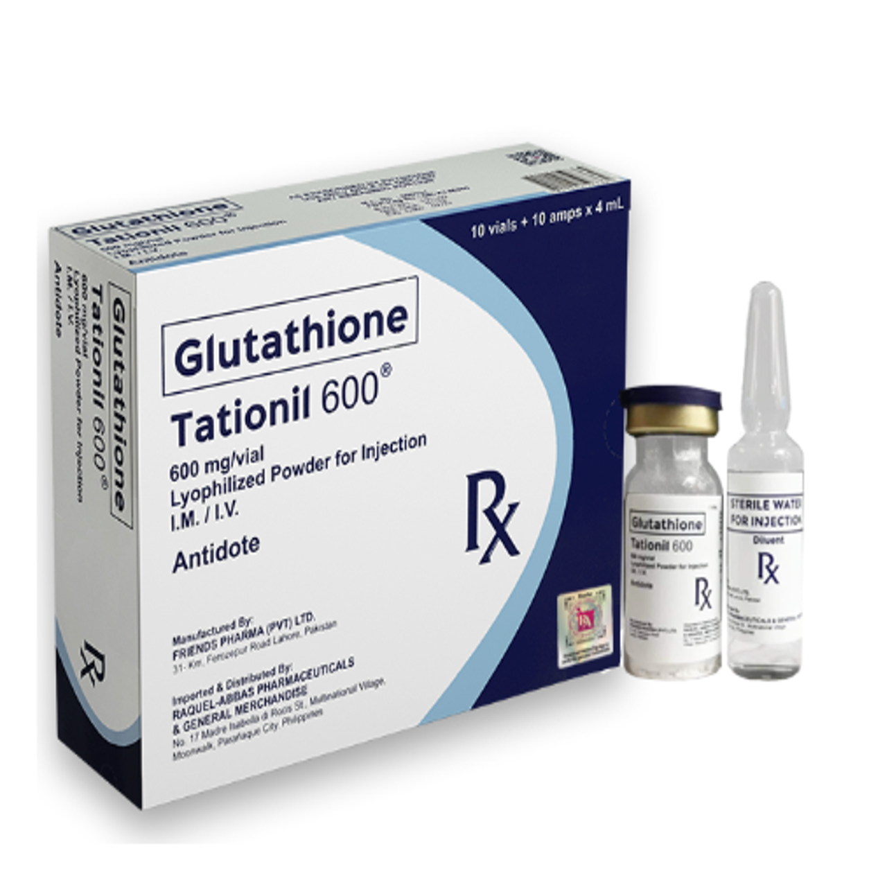 TATIONIL 600mg with Vitamin C - 10vials